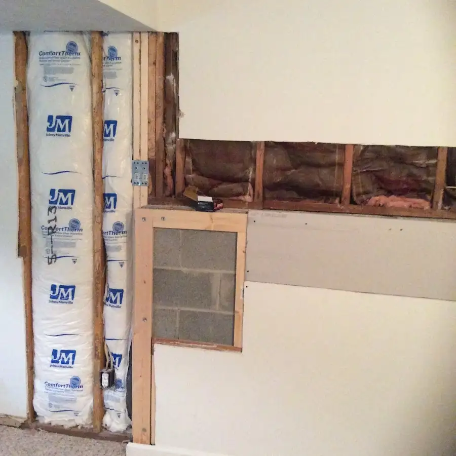 Wall insulation replacement during Contents Cleaning & Restoration in Cotati